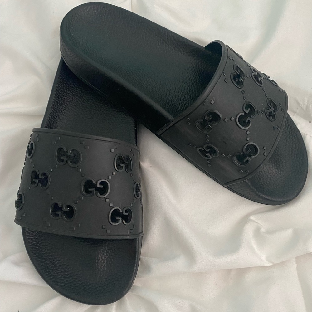 Black Gucci Slides